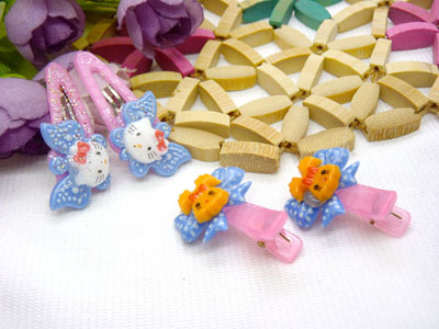 儿童发饰宝宝卡通鸭嘴夹边夹发卡边夹-长通对夹十鸭嘴夹-4号