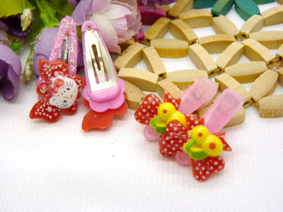 儿童发饰宝宝卡通鸭嘴夹边夹发卡边夹-长通对夹十鸭嘴夹-4号