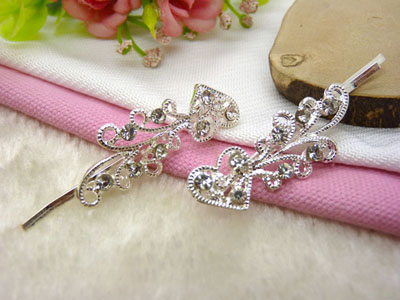 水钻边夹 闪水晶对夹 成人刘海发饰 对夹头饰头花-6号