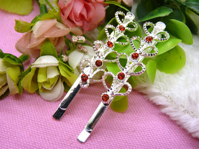 韩国头饰发饰流行美丽繁花春水发夹对夹边夹刘海夹-4号