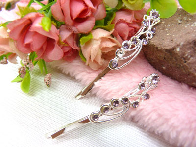 韩国头饰发饰流行美丽繁花春水发夹对夹边夹刘海夹-10号