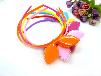 日韩版硅胶夜光兔子发卡头箍发夹 