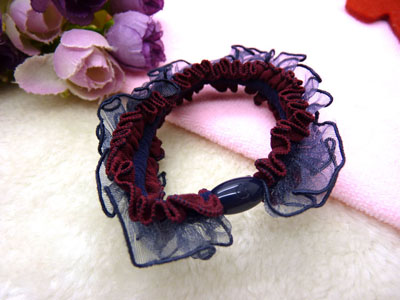 韩国扎头发橡皮筋发饰 高弹力布艺盘发马尾头花头绳-40号