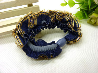 韩国扎头发橡皮筋发饰 高弹力布艺盘发马尾头花头绳-40号