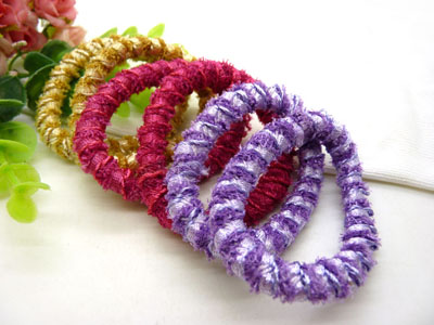 加粗发绳耐用结实高弹力橡皮筋发圈头绳头饰彩色头花-19号	