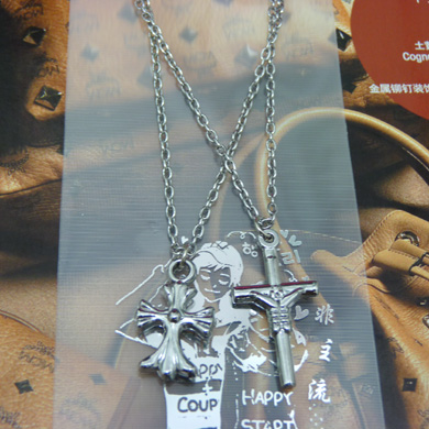 韩版合金情侣项链	