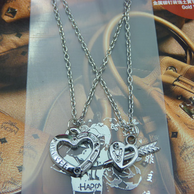 韩版合金情侣项链