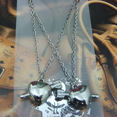 韩版合金情侣项链	