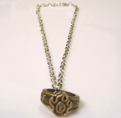 90后男孩欧风非主流/合金戒指项链组合	