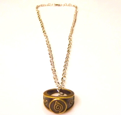 90后男孩欧风非主流/合金戒指项链组合	