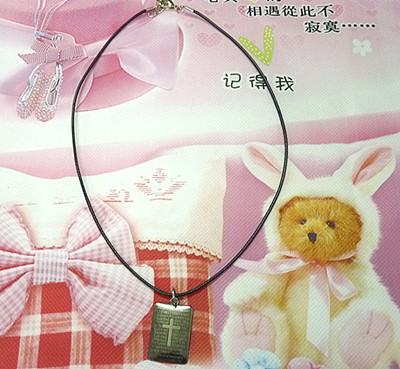 黑蜡皮绳钢扣个性时尚/项链