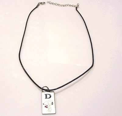 黑蜡皮绳钢扣个性时尚/项链