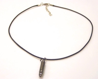 黑蜡皮绳钢扣个性时尚/项链