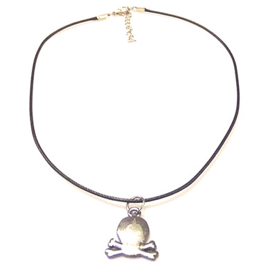 黑蜡皮绳钢扣个性时尚/项链