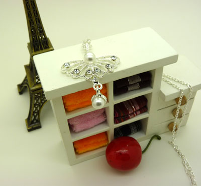 镂空高档项链水钻合金优雅女人精致饰品