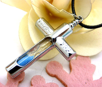 长款百搭锆石毛衣链 幸运钻石流沙瓶流沙许愿多层项链	