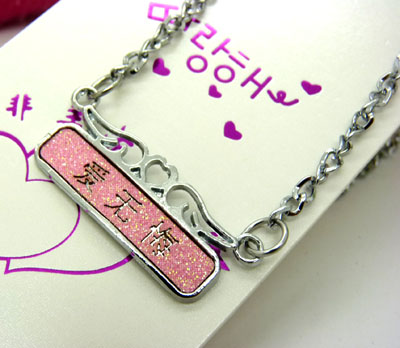 春季手工饰品铁链铜链子双层铁链 欧美风保色项链	