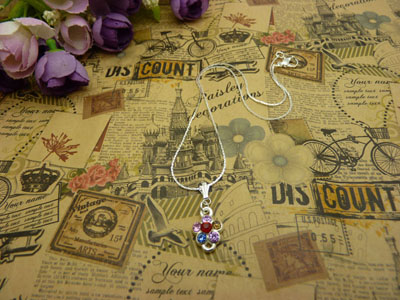 时尚锁骨水晶甜美吊坠首饰品配饰装饰女生	