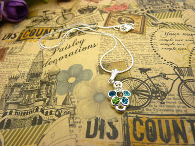 时尚锁骨水晶甜美吊坠首饰品配饰装饰女生	