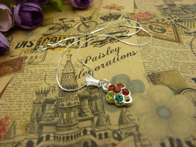 时尚锁骨水晶甜美吊坠首饰品配饰装饰女生