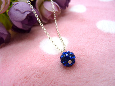 玫瑰银水钻项链女钛钢短款锁骨链配饰颈链	