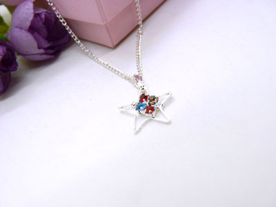 玫瑰银水钻项链女钛钢短款锁骨链配饰颈链