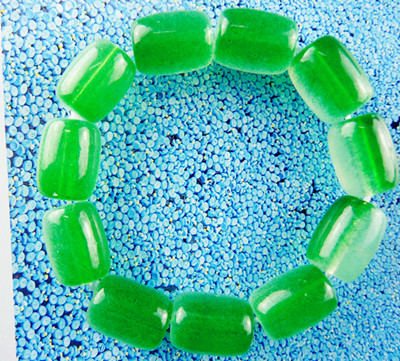 吉祥甜美枣形玉珠精美手链16#	