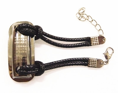 钨钢爱情铁书复古皮绳手链