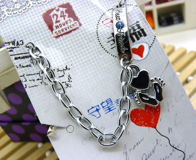 女韩版时尚女士纯银手链银饰 手饰品 银手链	