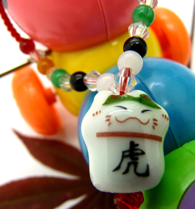 串串珠系列12生肖 陶瓷 招财猫 红绳 手链 生肖	