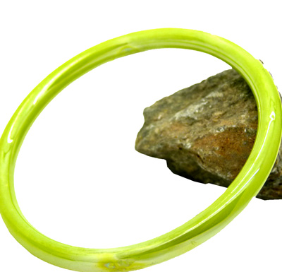 彩色仿玉手镯 玻璃手镯子 女士圆 条玉镯批发(细)	