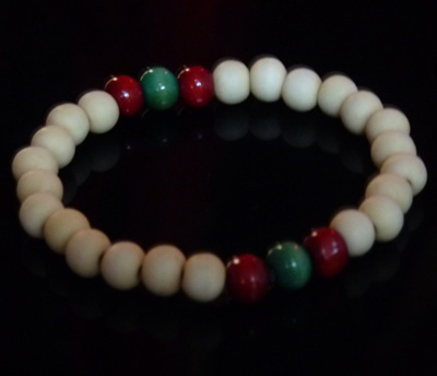 金星小叶紫檀香木佛珠女士手链8mm女 高密度香木-8号