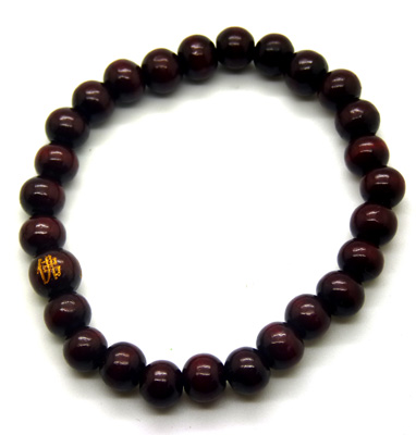 金星小叶紫檀香木佛珠女士手链8mm女 高密度香木-8号