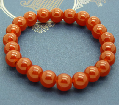 缅甸玉石手链 手串 剔透水晶时尚手首饰 玛瑙珠手链8号	