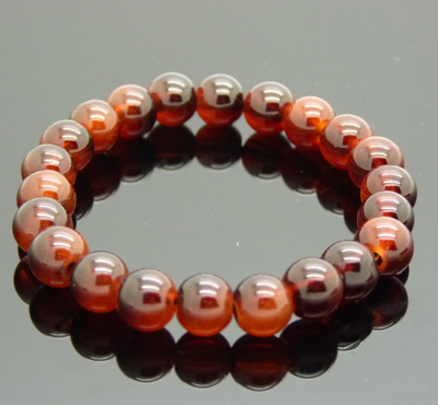  缅甸玉石手链 手串 剔透水晶时尚手首饰 玛瑙珠手链 8号	