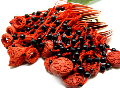 手工编制红绳运珠手链 黑珍珠大人小孩红绳手链	