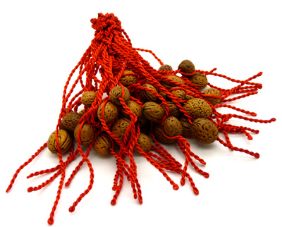  男女老人小孩邪保平安桃子核幸运脚链 