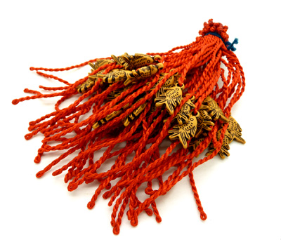 男女幸福老人富贵小孩邪保平安桃子核幸运脚链