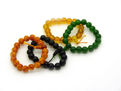 宝石手链 仿玛瑙手链 玉石手链手饰 -玉石手链大号	