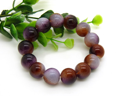 玛瑙情侣手串 开运水晶佛珠 -玛瑙珠手链12号