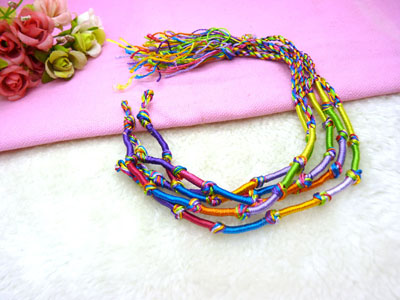 五色线 金刚结款直纹扭纹款 地摊手链多款-6号	