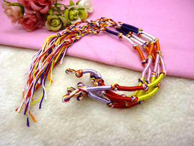 五色线 金刚结款直纹扭纹款 地摊手链多款-6号	