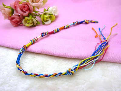 五色线 金刚结款直纹扭纹款 地摊手链多款-6号