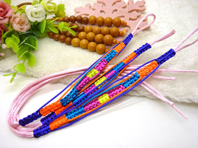 五色线 金刚结款直纹扭纹款 地摊手链多款-3号