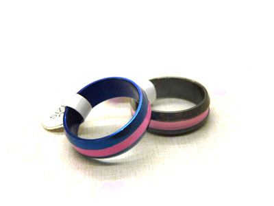 韩版情侣变色戒指女炫彩心动感温魔戒心电图男士指环	