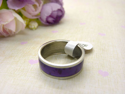 钛钢变色戒指 LOVE爱心情侣对戒 爆款心情感温变色女士戒指男 