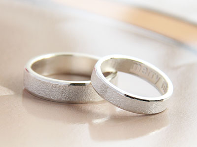 纯银情侣戒指男女时尚磨砂对戒子手工定做纯银饰品