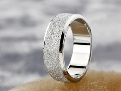 正品银色磨砂钛钢男士戒指指环情侣对戒 戒指 女 男 韩国 