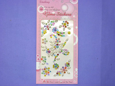 混合宝石水钻贴 手机贴纸钻 整版造型 手机美容 手机贴-13号	