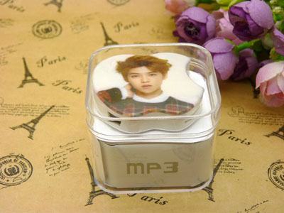 苹果形插卡MP3  可爱迷你明星MP3	